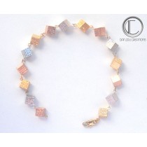 Bracelets cubes.Or 750/1000