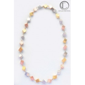 Collier Cubes .Or 750/1000