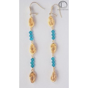 Boucles d'oreilles forçats .Or 750/1000