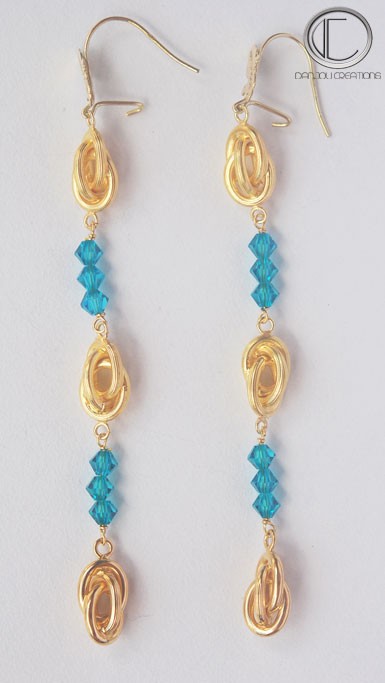 Boucles d'oreilles forçats .Or 750/1000