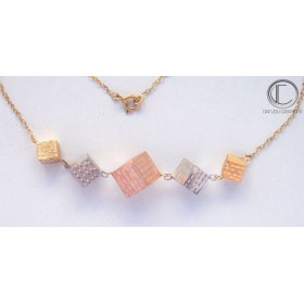 CUBIC NECKLACE .Or 750/1000