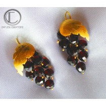 Boucles d'oreilles vignes.Or 750/1000