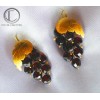 Boucles d'oreilles vignes.Or 750/1000