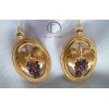 Boucles d'oreilles vignes.Or 750/1000
