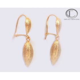 BOUCLES CABOSSES DE CACAO.Or 750/1000