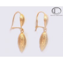 BOUCLES CABOSSES DE CACAO.Or 750/1000