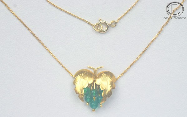 Collier vigne.Or 750/1000