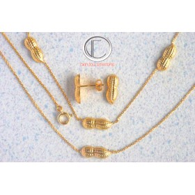 PARURE CA CAHUETES.OR 750/1000