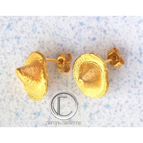 boucles d'oreilles bakoua.Or 750/1000