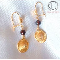 boucles d'oreilles bakoua.Or 750/1000