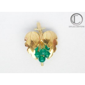 PENDENTIF VIGNE.Or 750/1000