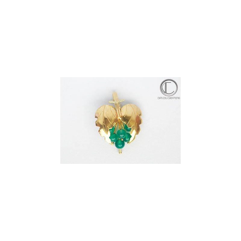 PENDENTIF VIGNE.Or 750/1000