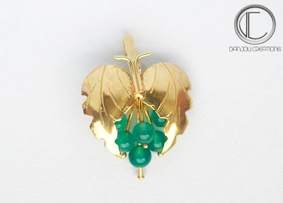 PENDENTIF VIGNE.Or 750/1000