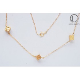 Collier Cubes .Or 750/1000