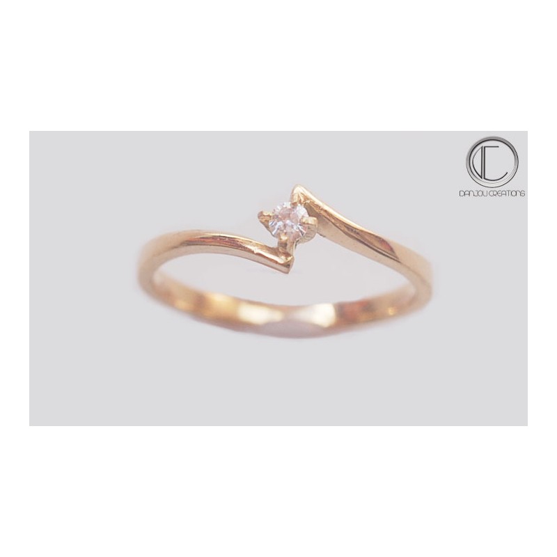 Bague Diamant Solitaire 750/1000