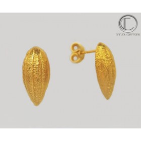 Earrings dent of cocoa.750/1000 gold