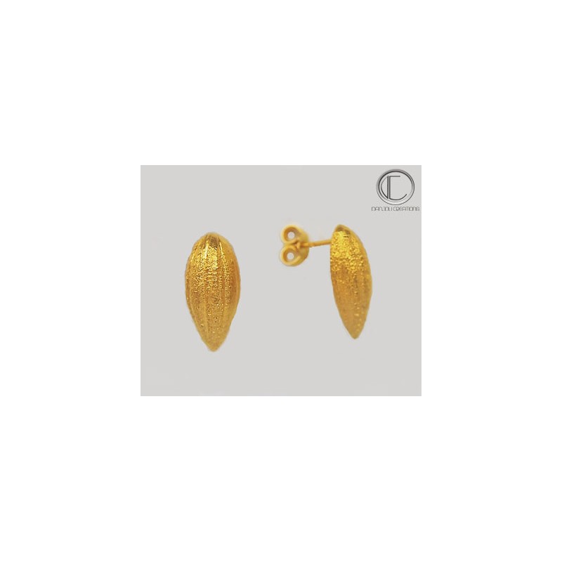 Earrings dent of cocoa.750/1000 gold