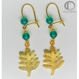 BOUCLES d' OREILLES FRUIT A PAIN.OR 750/1000