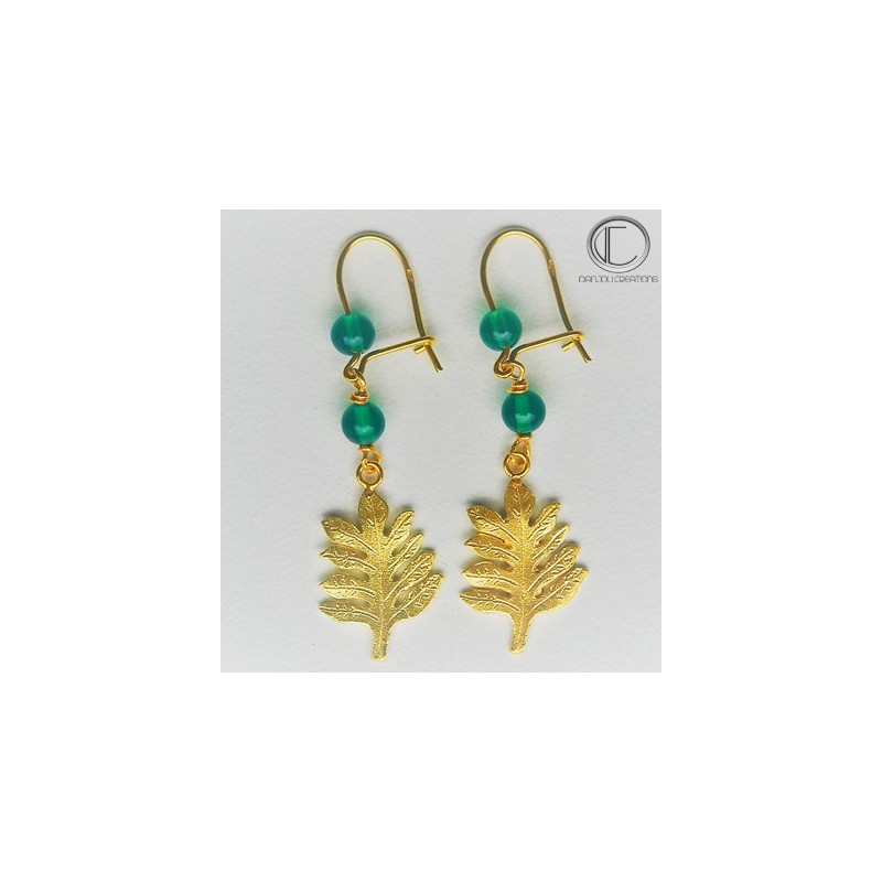 BOUCLES d' OREILLES FRUIT A PAIN.OR 750/1000