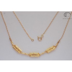 SUGAR  CANES NECKLACE.OR 750/1000