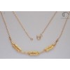 COLLAR  CANAS DE AZUCAR.ORO 750/1000