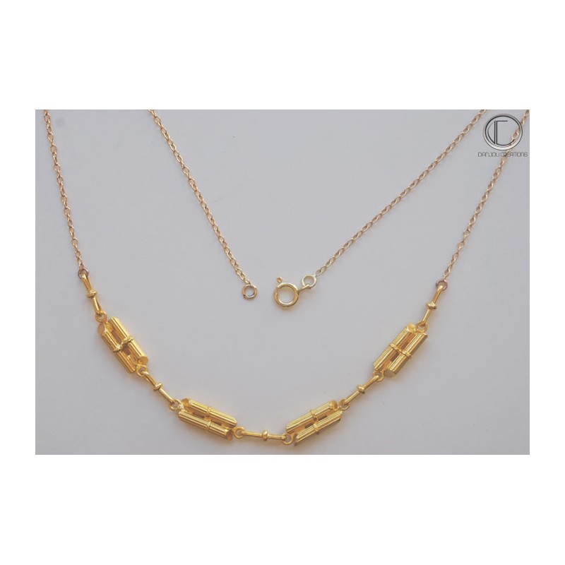 SUGAR  CANES NECKLACE.OR 750/1000