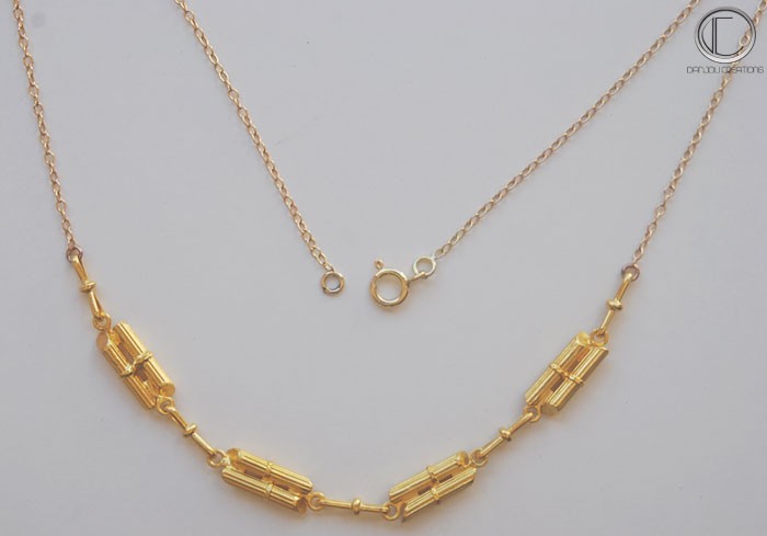SUGAR CANES NECKLACE.OR 750/1000
