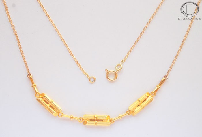 SUGAR CANES NECKLACE.OR 750/1000