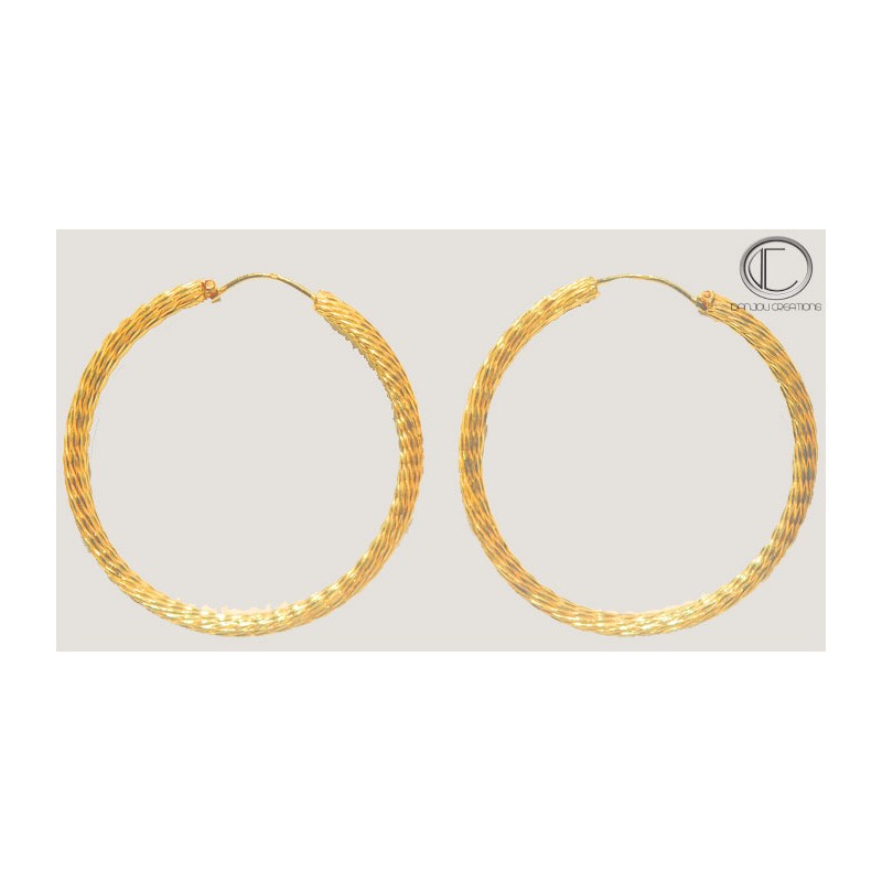 boucles doreilles creoles.Or 750/1000