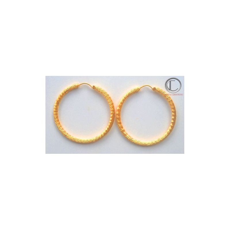 boucles doreilles creoles.Or 750/1000