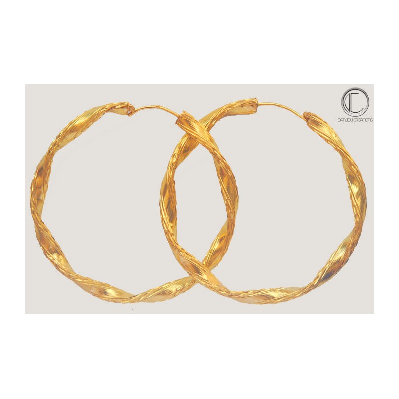 boucles doreilles creoles.Or 750/1000