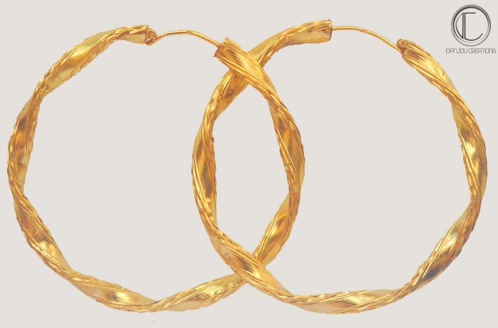 boucles doreilles creoles.Or 750/1000