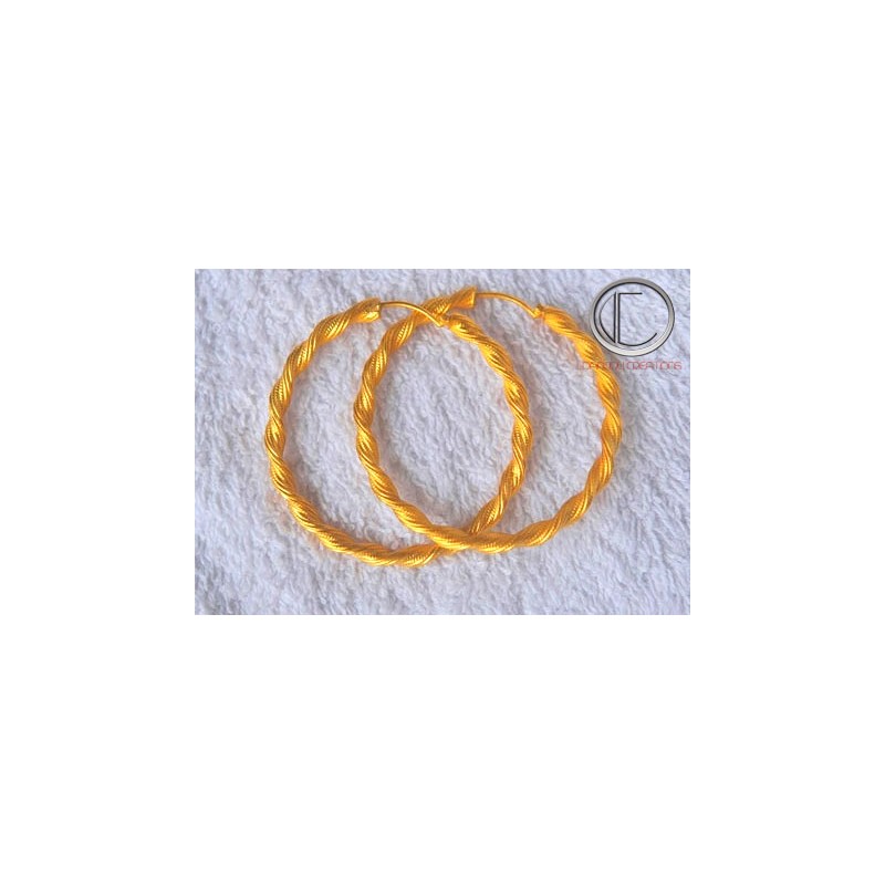 boucles doreilles creoles.Or 750/1000