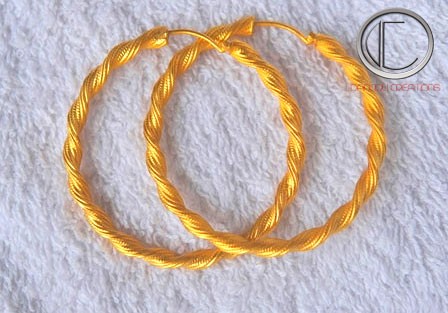 boucles doreilles creoles.Or 750/1000