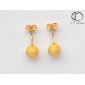 Boucles d'oreilles boules .Or 750/1000