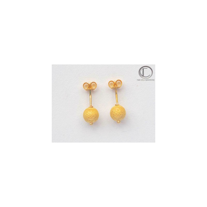 Boucles d'oreilles boules .Or 750/1000