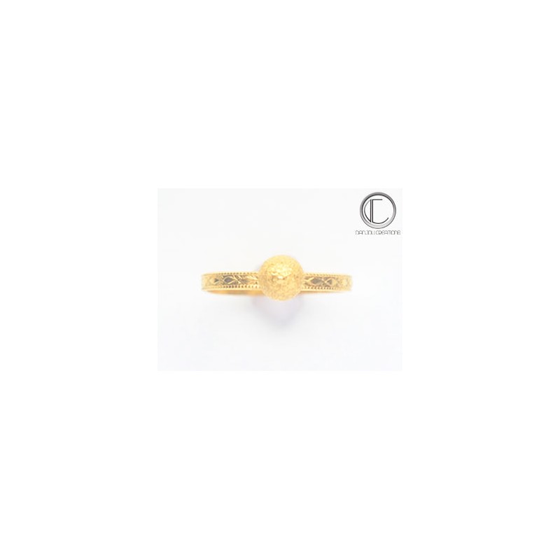 BAGUE BOULE.Or 750/1000