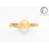 BAGUE BOULE.Or 750/1000