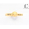 BAGUE BOULE.Or 750/1000