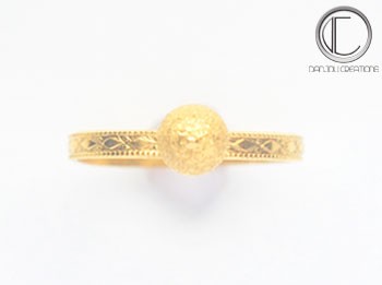 BAGUE BOULE.Or 750/1000