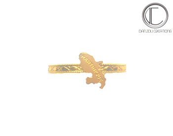 BAGUE HIBISCUS.Or 750/1000